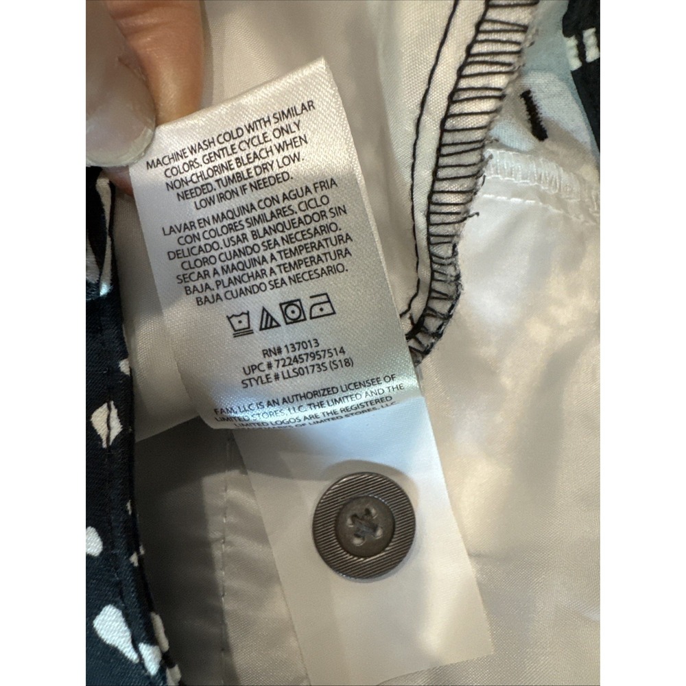 The Limited Black and White Floral Women's Shorts - Picture 6 of 6